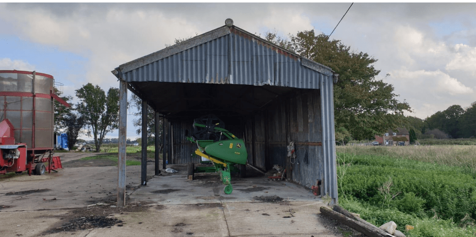 Photos considered by planners both at Huntingdonshire District Council and by the Planning Inspectorate showing the state of the agricultural buildings before they were converted. PHOTO: Planning portal, Hunts DC   