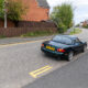 County council contractors plan a return visit to Witchford near Ely to complete installation of yellow lines. They missed some spots because cars were parked there when they came to carry out the lining. PHOTO: Terry Harris