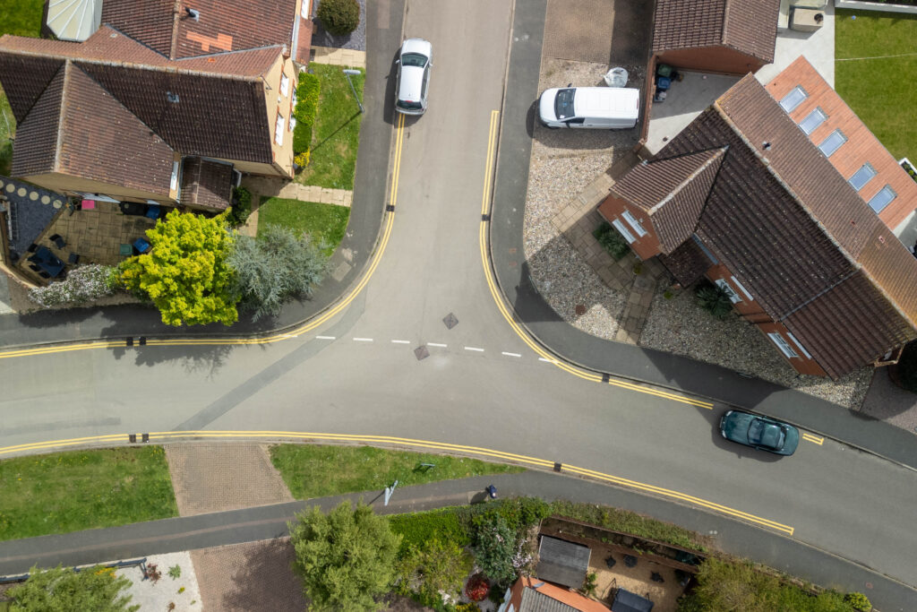 County council contractors plan a return visit to Witchford near Ely to complete installation of yellow lines. They missed some spots because cars were parked there when they came to carry out the lining. PHOTO: Terry Harris Witchford, Ely
Saturday 20 April 2024. 