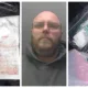 Lee Welsford, jailed, and photographs of drugs and cash seized by Cambridgeshire police.