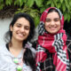 Fatima Zahra (right) rode from Cambridge with her friend Easha PHOTO: Anna Williams