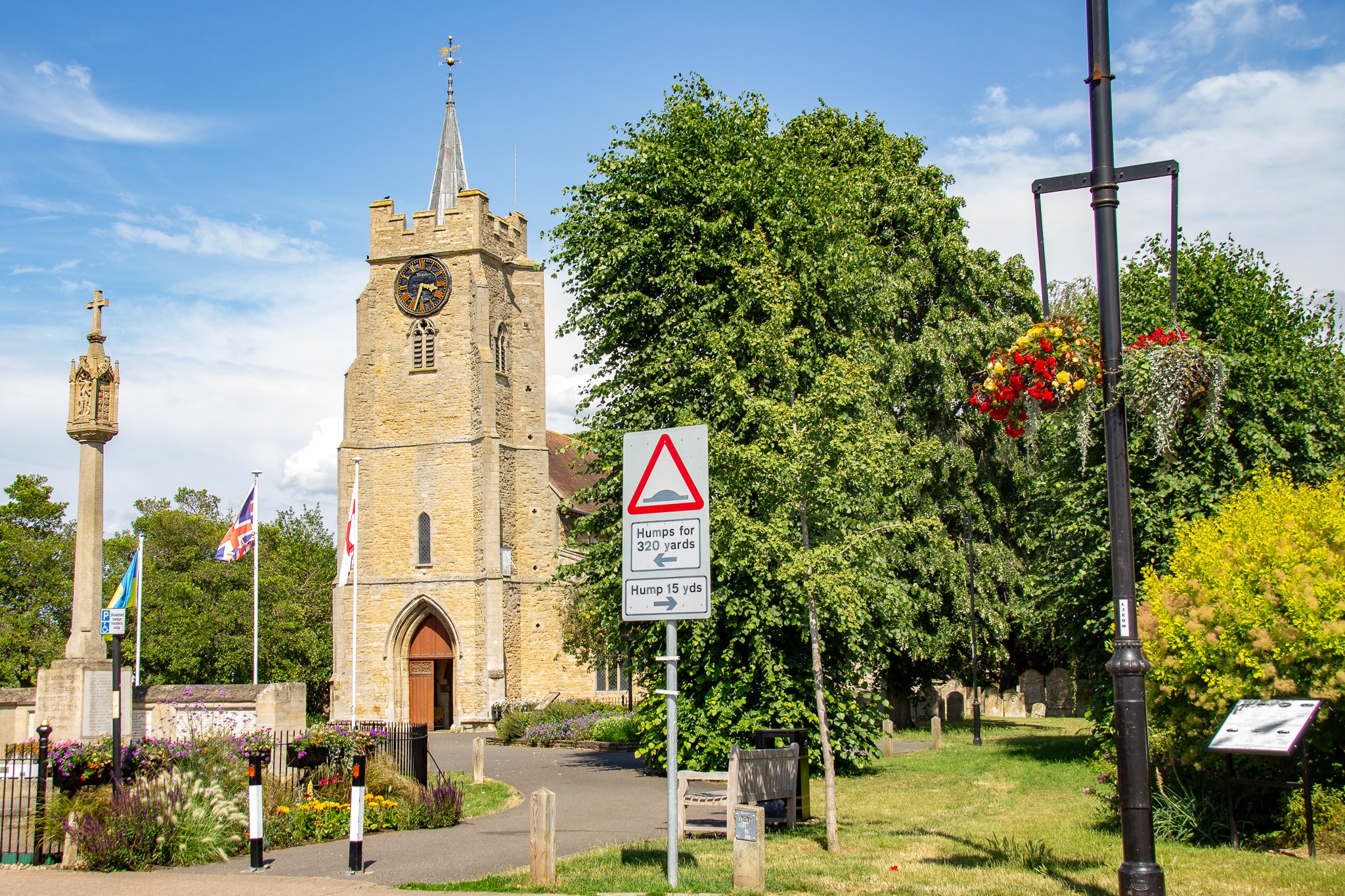 Members of Chatteris in Bloom have been told they must complete a safety course before hanging baskets on 20 lampposts this year. PHOTO: Bav Media