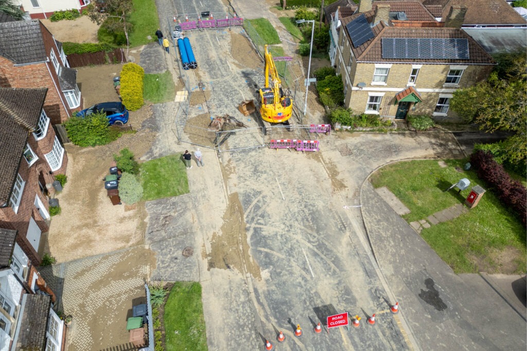 The big clear up in part of Werrington, Peterborough is under way after a burst water main caused extensive damage. PHOTO: Terry Harris 