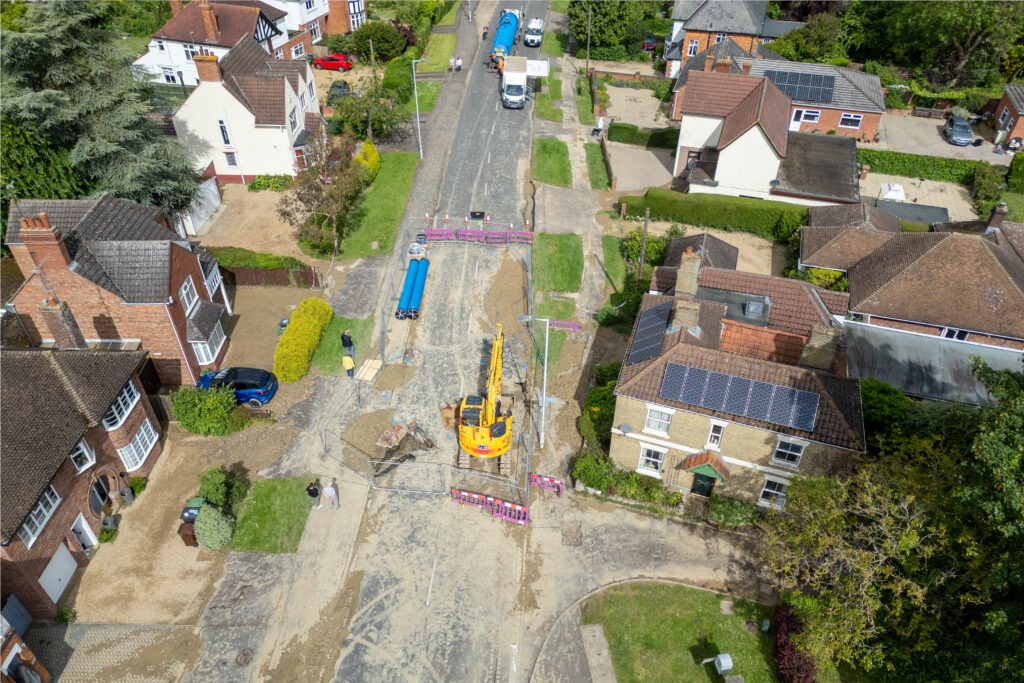 The big clear up in part of Werrington, Peterborough is under way after a burst water main caused extensive damage. PHOTO: Terry Harris 