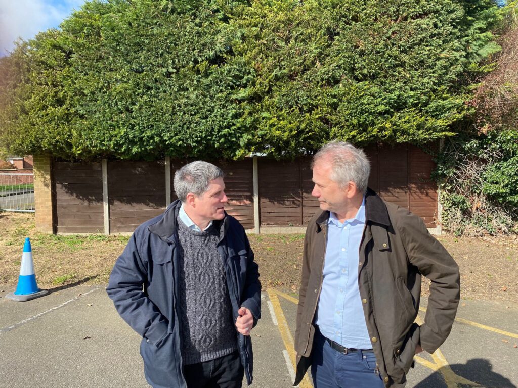 Tory candidate Ari Laakkonen with Parliamentary candidate Antony Browne MP