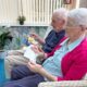 Dermott Rowan celebrating his 90th birthday with his wife: the couple have now been together for 70 years and married for 68