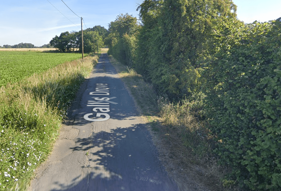 The site is on land north of The Spinney, Gall’s Drove, Guyhirn, Wisbech St Mary. IMAGE: Google