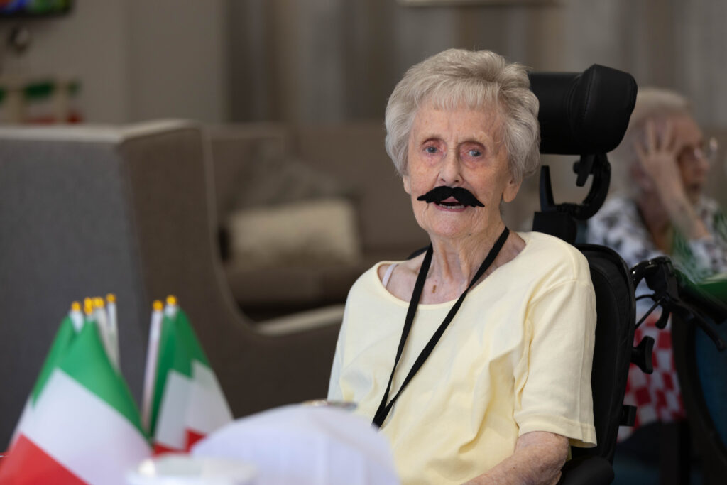 Celebrity chef Theo Michaels brought an Italian theme – and flavour - to Barton Care Home, Wisbech. PHOTO: Terry Harris 