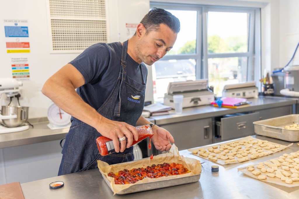 Celebrity chef Theo Michaels brought an Italian theme – and flavour - to Barton Care Home, Wisbech. PHOTO: Terry Harris 