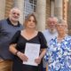 Councillors John Fox, Sarah Hillier and Christian Hogg ‘called in’ the Cabinet decision. Also pictured is Cllr Judy Fox. PHOTO: Terry Harris