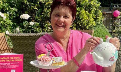 The tea party was organised by keen baker and breast cancer survivor Cetti Long