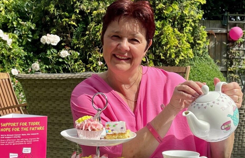 The tea party was organised by keen baker and breast cancer survivor Cetti Long