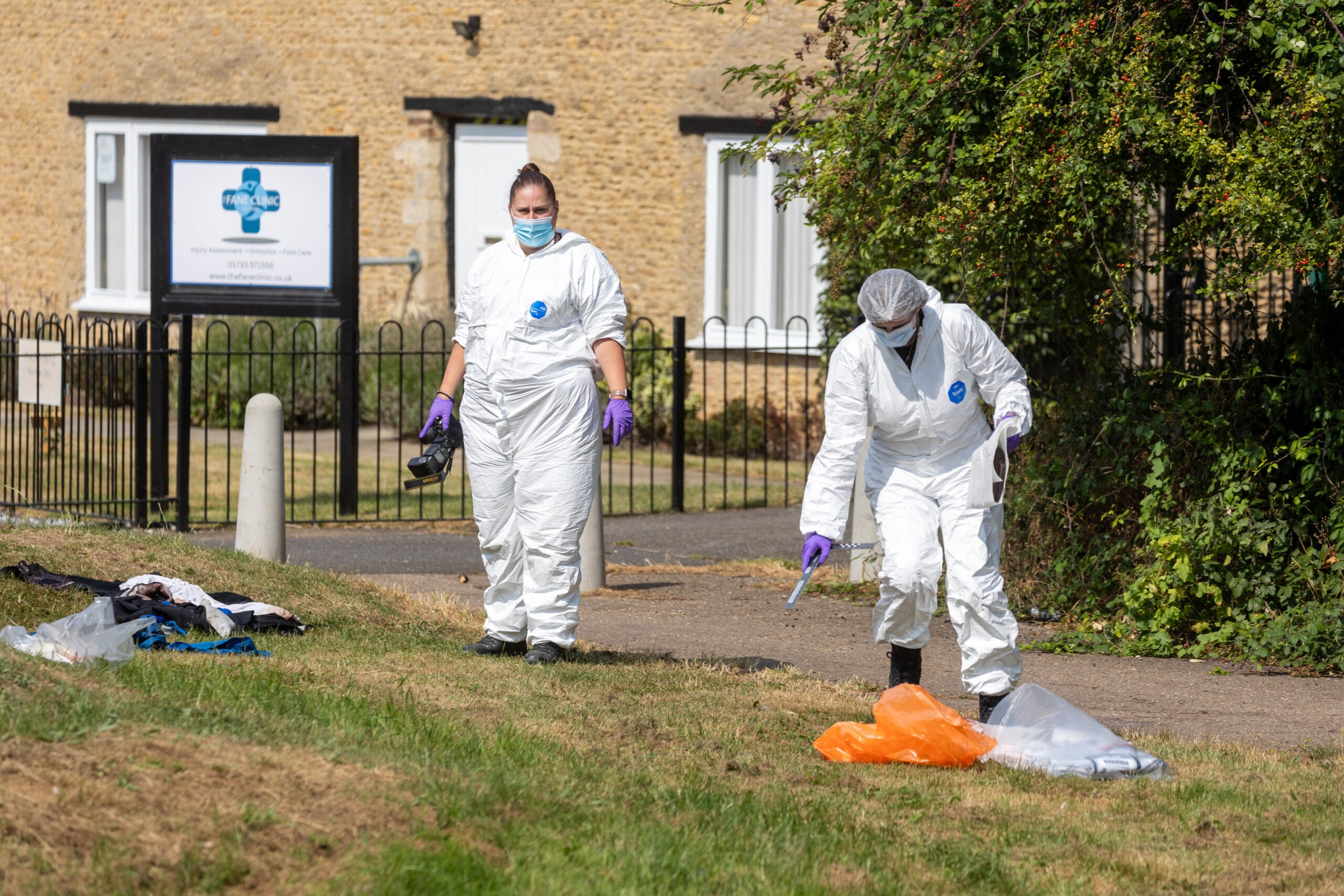 Police are questioning a 17 year old after a triple stabbing in Peterborough in the early hours of Saturday. The stabbings took place in Freston, Paston. PHOTO: Terry Harris