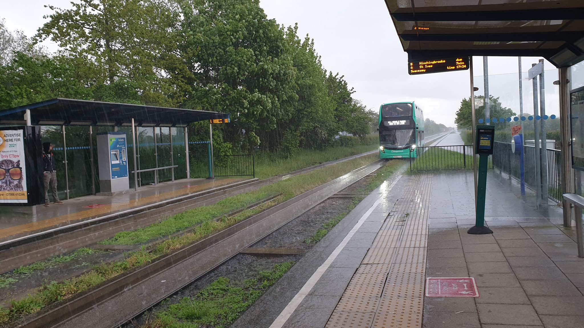 Stagecoach East will provide an up to a 10-minute frequency along the northern track section between St Ives Park & Ride and Cambridge city centre, from Sunday 1st September. PHOTO: John Morris