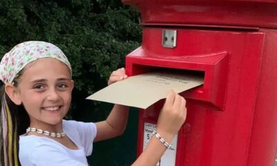 Isabelle posting letter to Prime Minister Keir Starmer to ask for his help