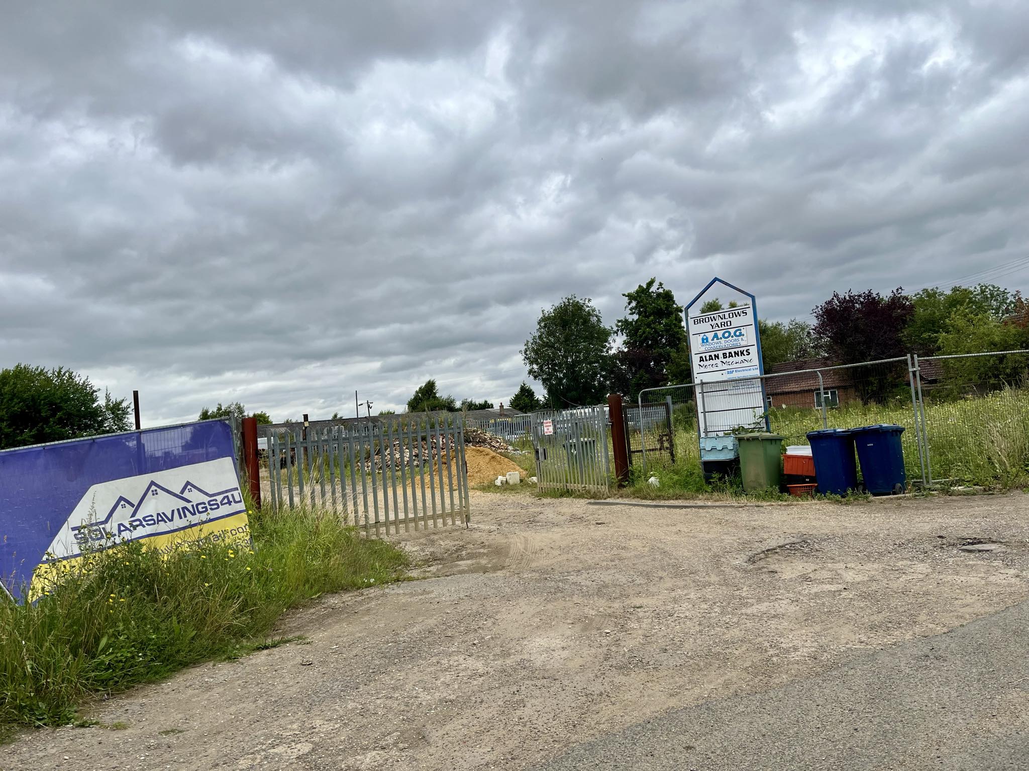 Housing planned for Brownlows Yard in Creek Road, March: within the brownfield land, there are commercial buildings and land being used for the storage of commercial and building materials, vehicles, and a caravan. PHOTO: John Elworthy